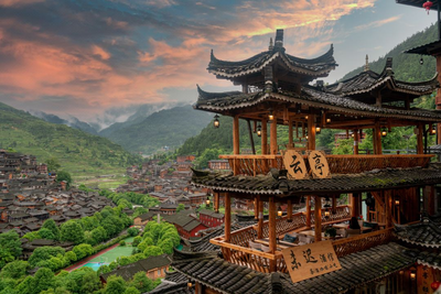 西江千户苗寨景区·云亭全景美宿
